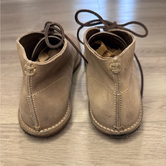 YSL Slp Desert Chukka Suede Leather Boots Sz 40.5 Mens US 7.5 Tan Classic Travel main image 13